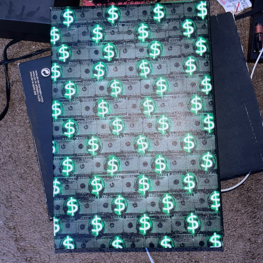 Money sign canvas